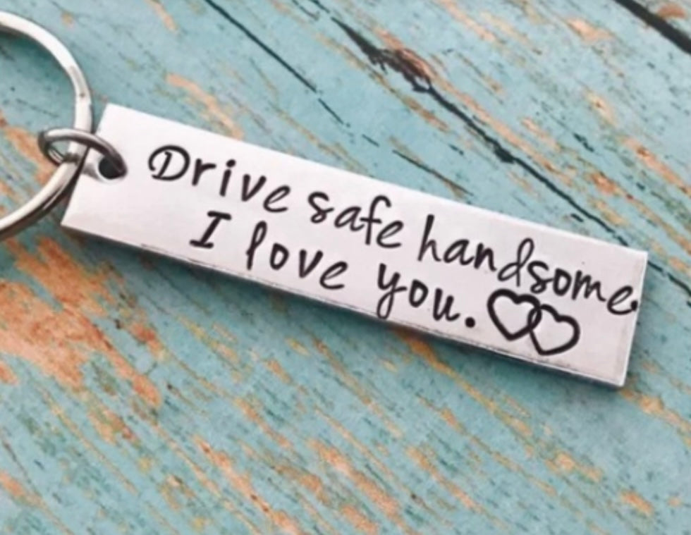 Engraved Stainless Steel Key Chains