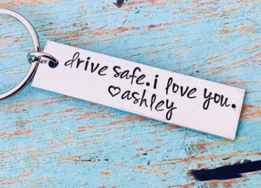 Engraved Stainless Steel Key Chains