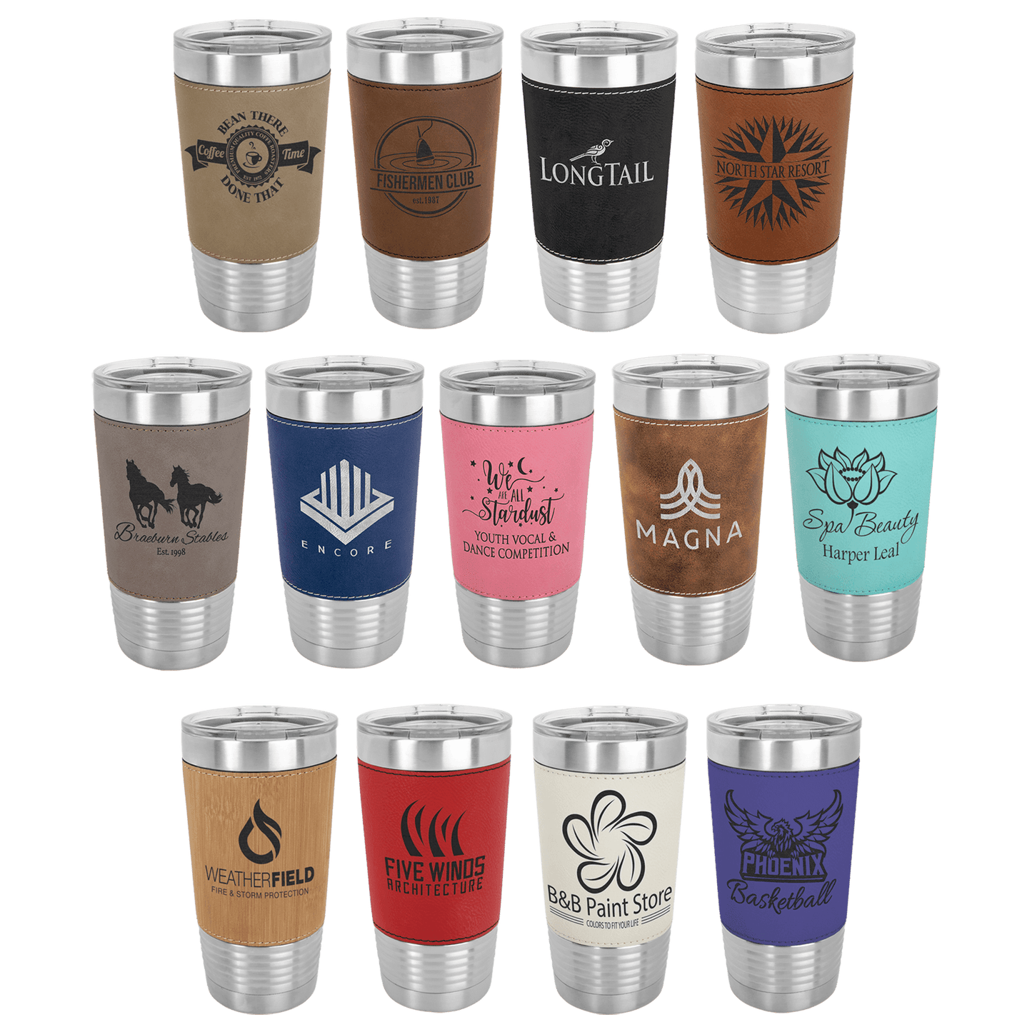Polar Camel Leatherette 20 oz. Tumbler