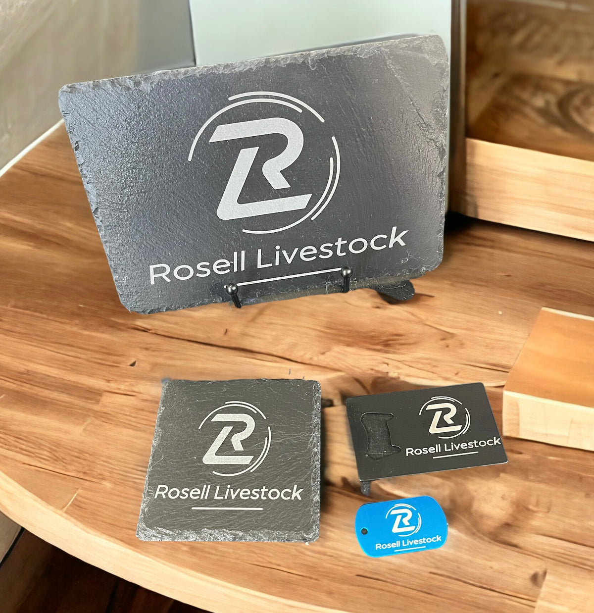 Laser-Engraved Natural Slate Coasters, Signs & Plaques