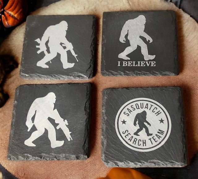 Custom Laser Engraved Slate Coaster