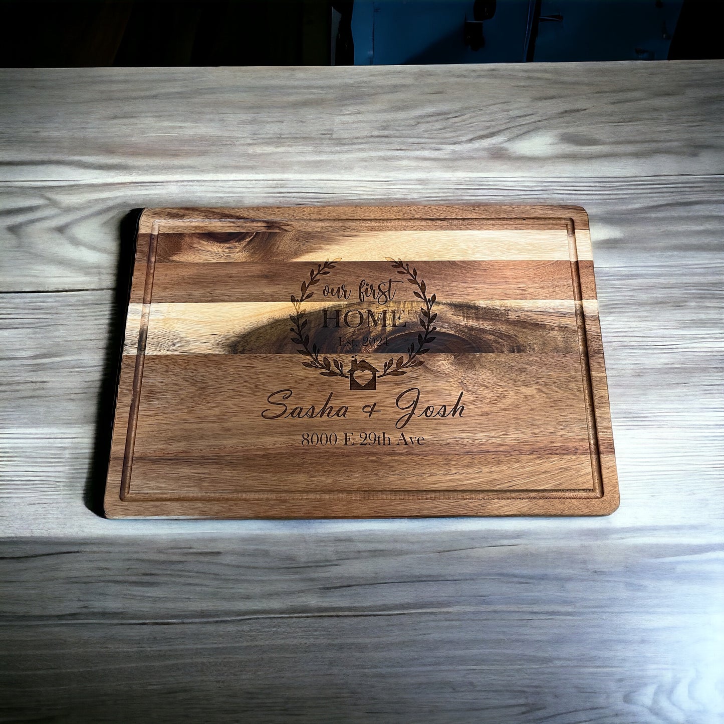 Laser-Engraved Wood Cutting Boards & Custom Wood Signs