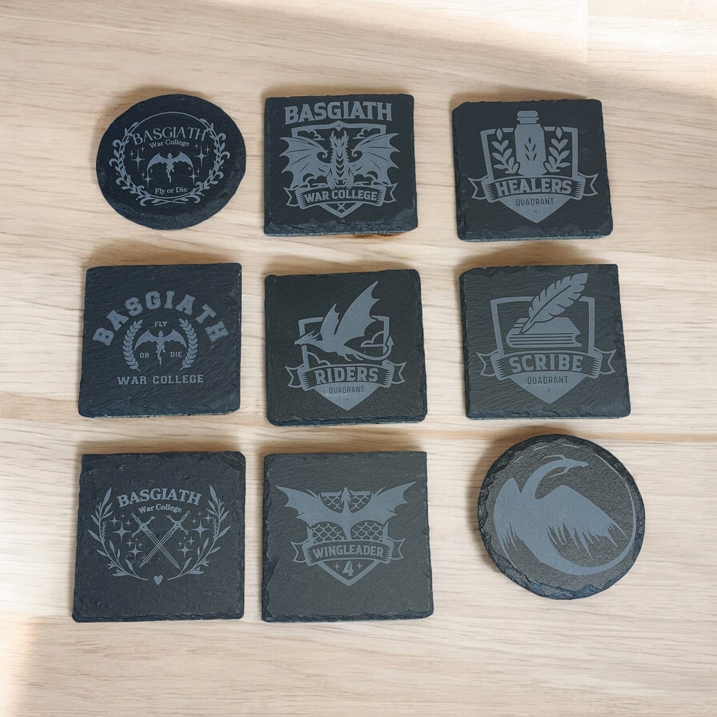 New fantasy book series coasters