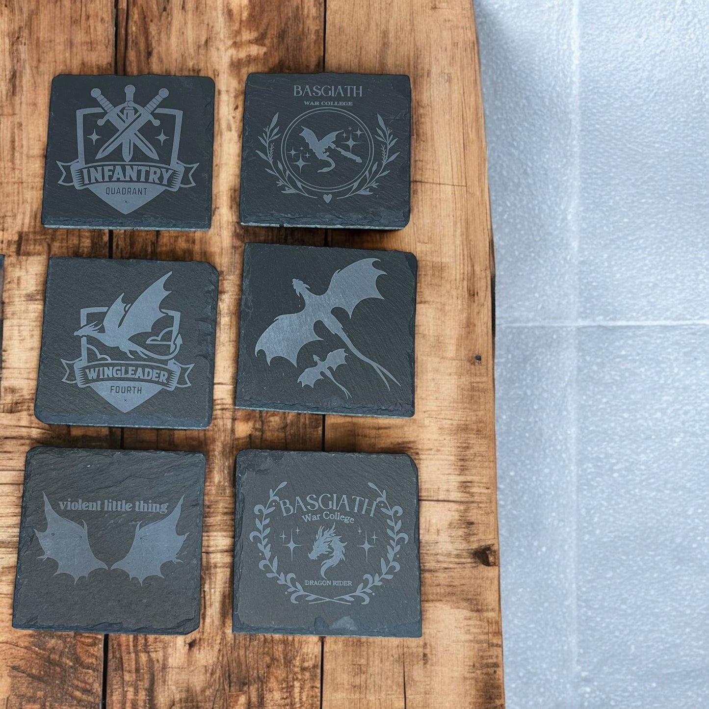 New fantasy book series coasters