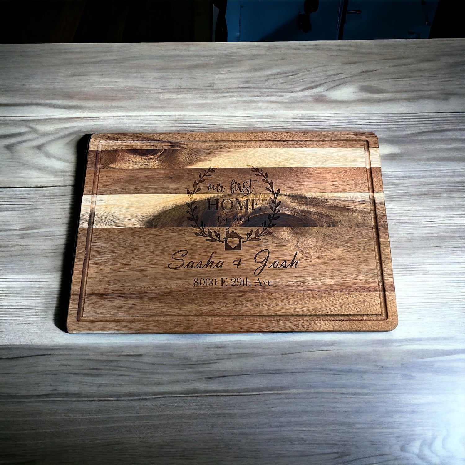 Laser-Engraved Wood Cutting Boards, Custom Wood Signs & More