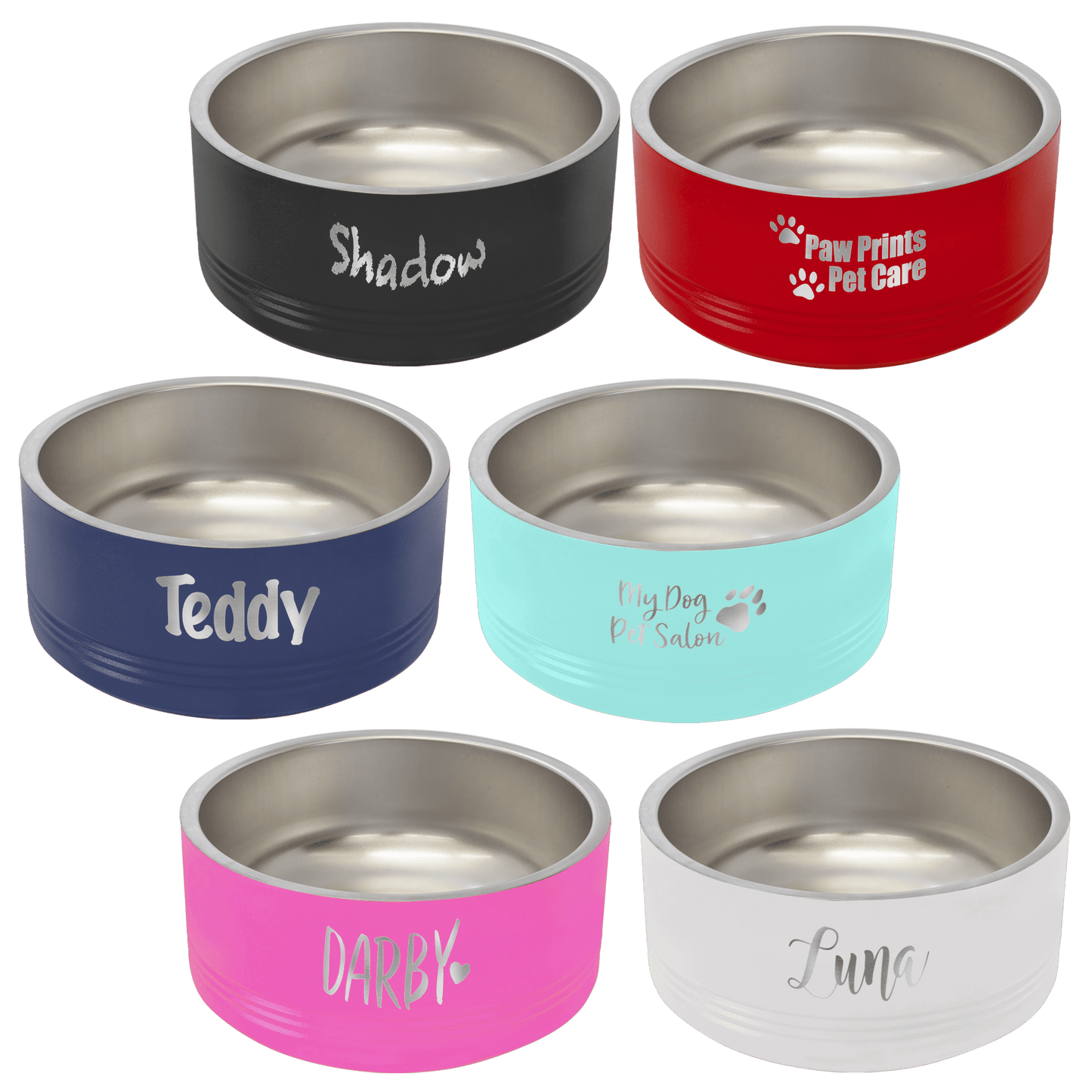Polar Camel Laser Engraved Dog Bowls