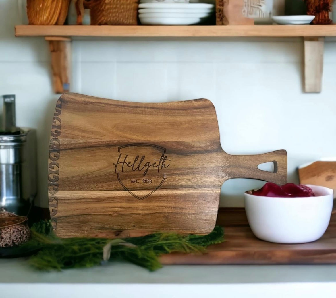 Laser-Engraved Wood Cutting Boards &amp; Custom Wood Signs