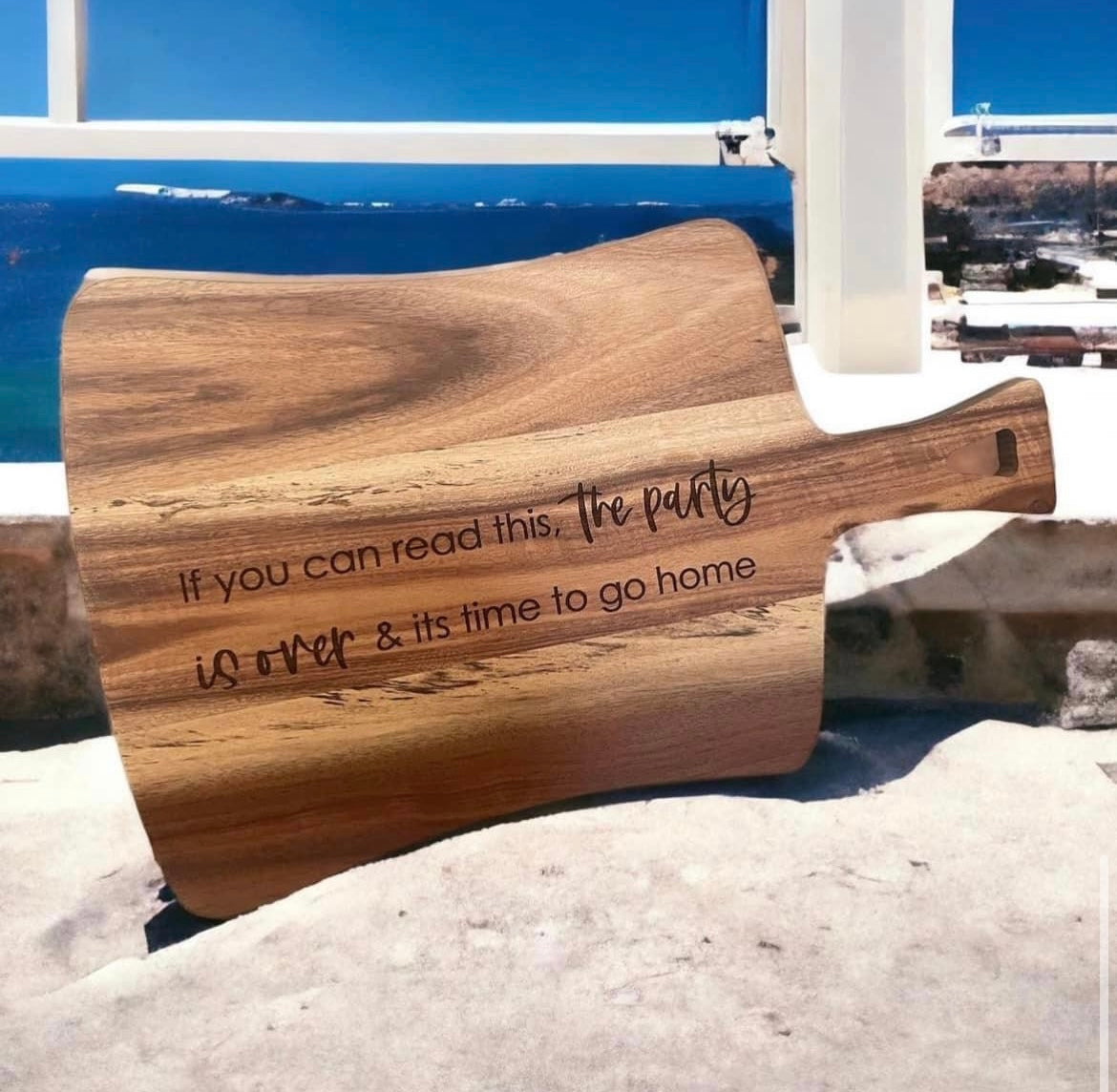 Laser-Engraved Wood Cutting Boards &amp; Custom Wood Signs