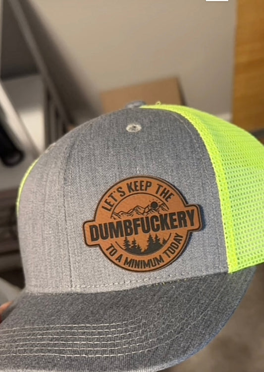 Richardson 112 Leather Patch Engraved Trucker Hat