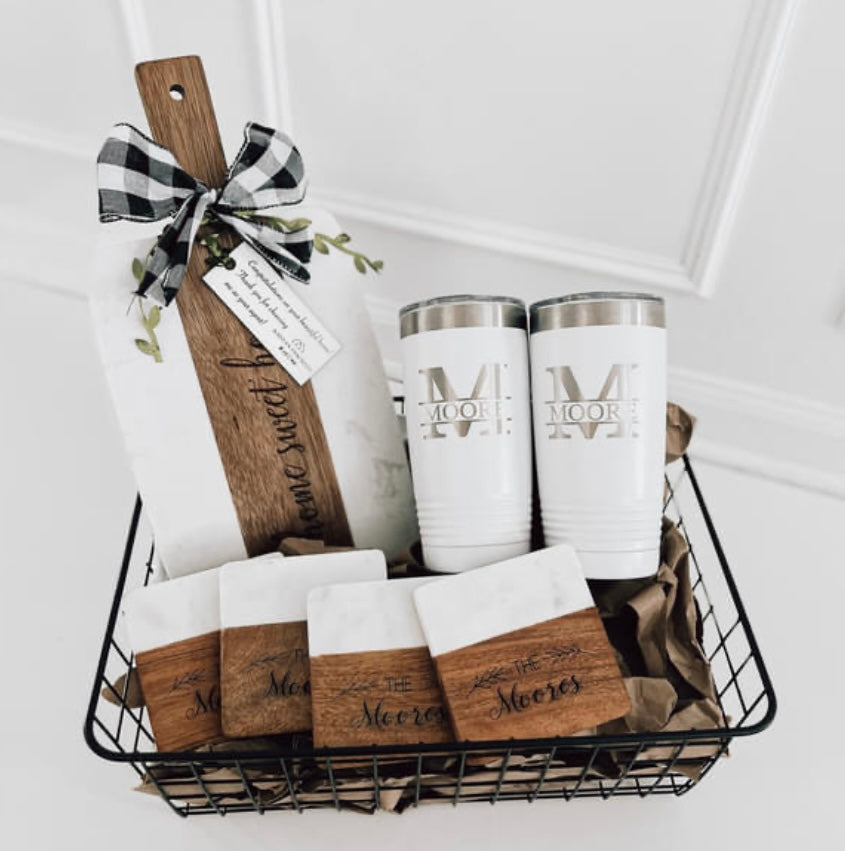 Laser-Engraved Wood Cutting Boards and Custom Wood Signs