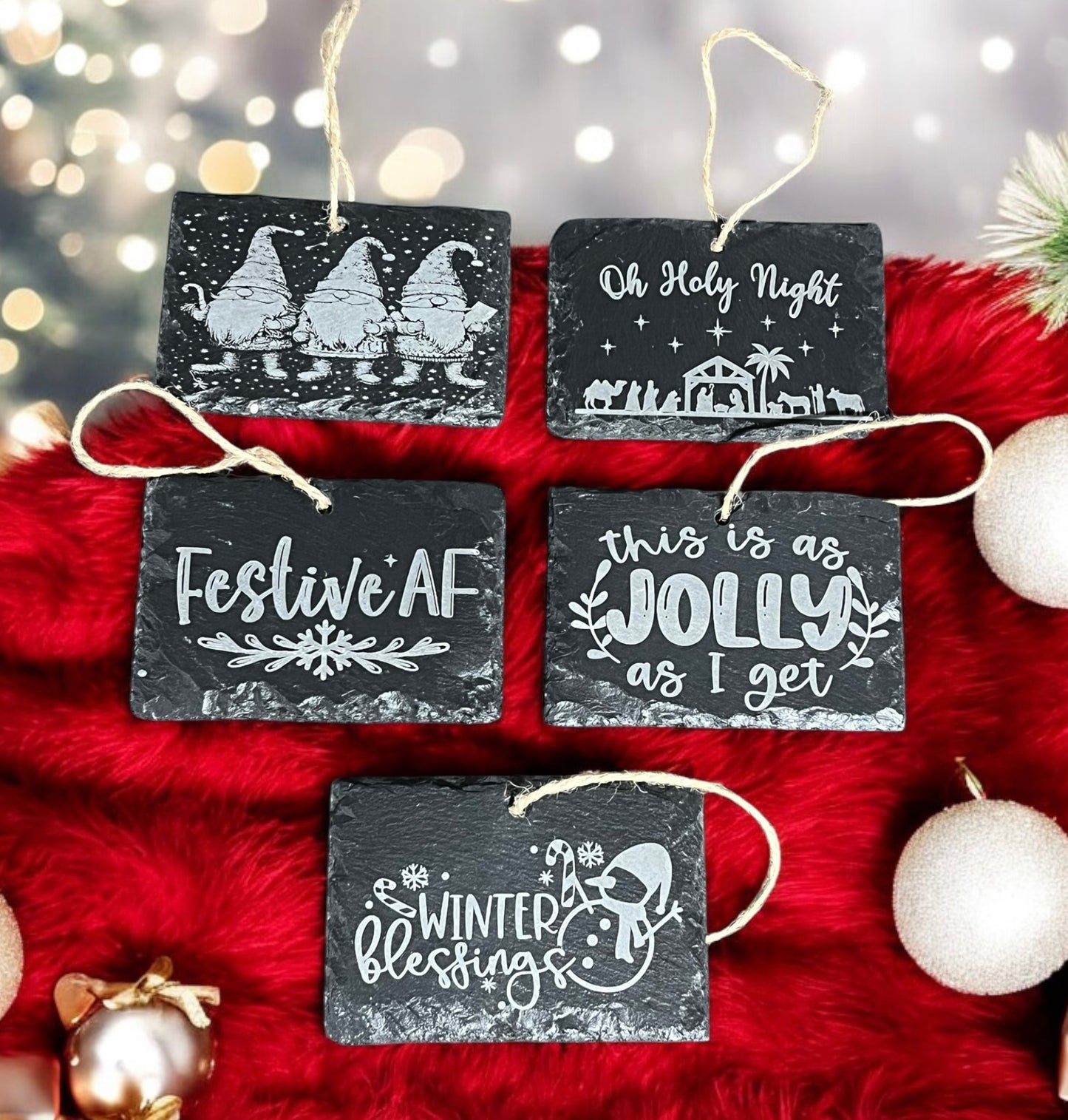 Laser-Engraved Natural Slate Coasters, Signs &amp; Plaques