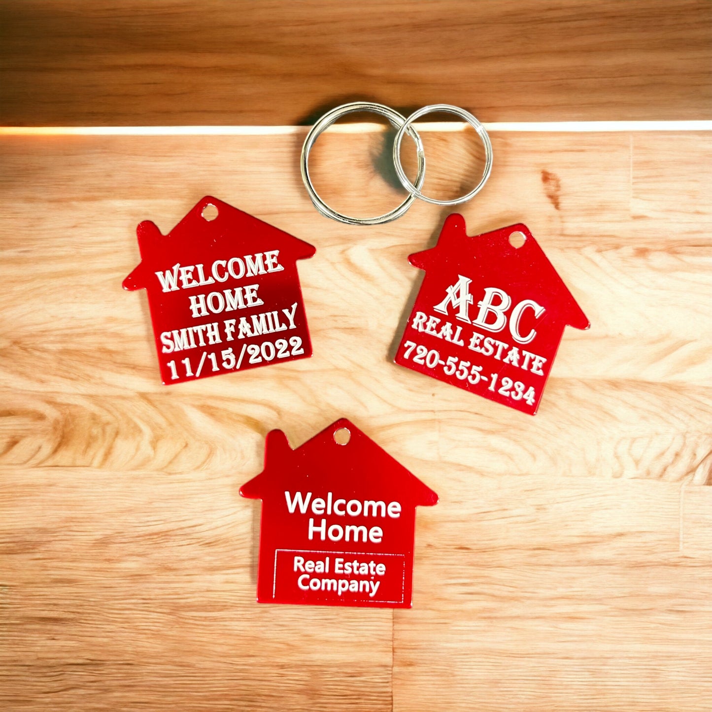 Custom Laser-Engraved Keychains & Dog Tags