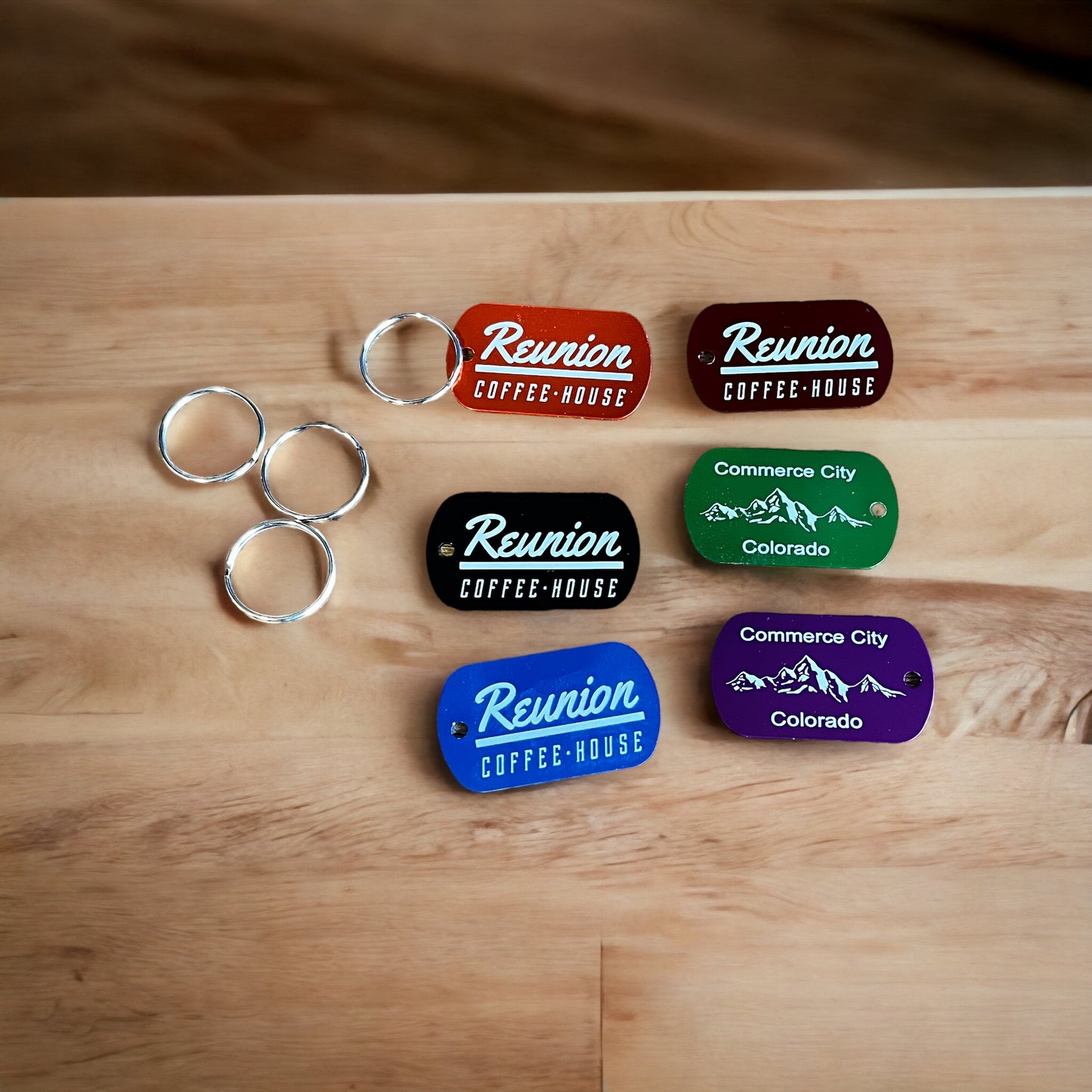 Custom Laser-Engraved Keychains & Dog Tags