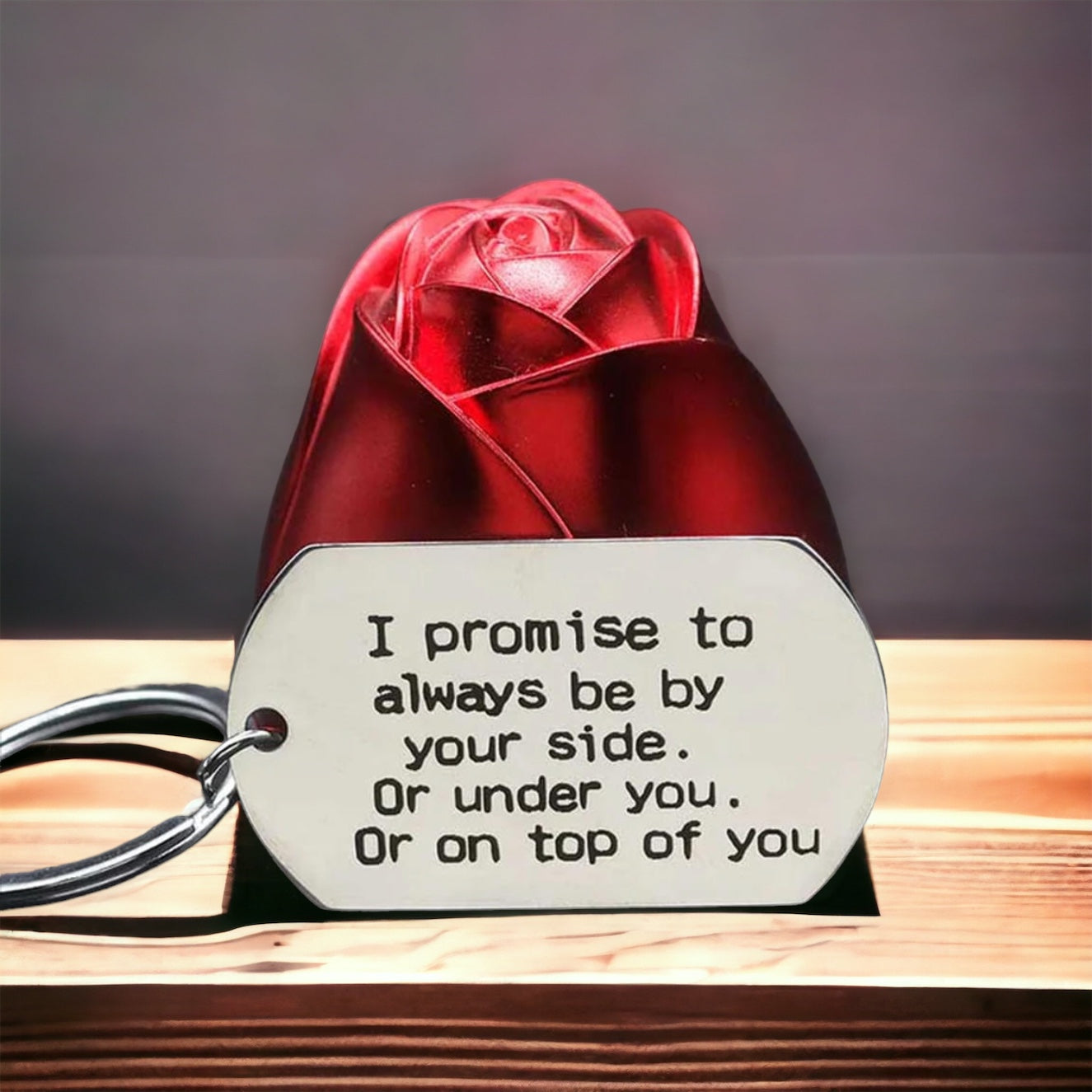 Custom Laser-Engraved Keychains & Dog Tags
