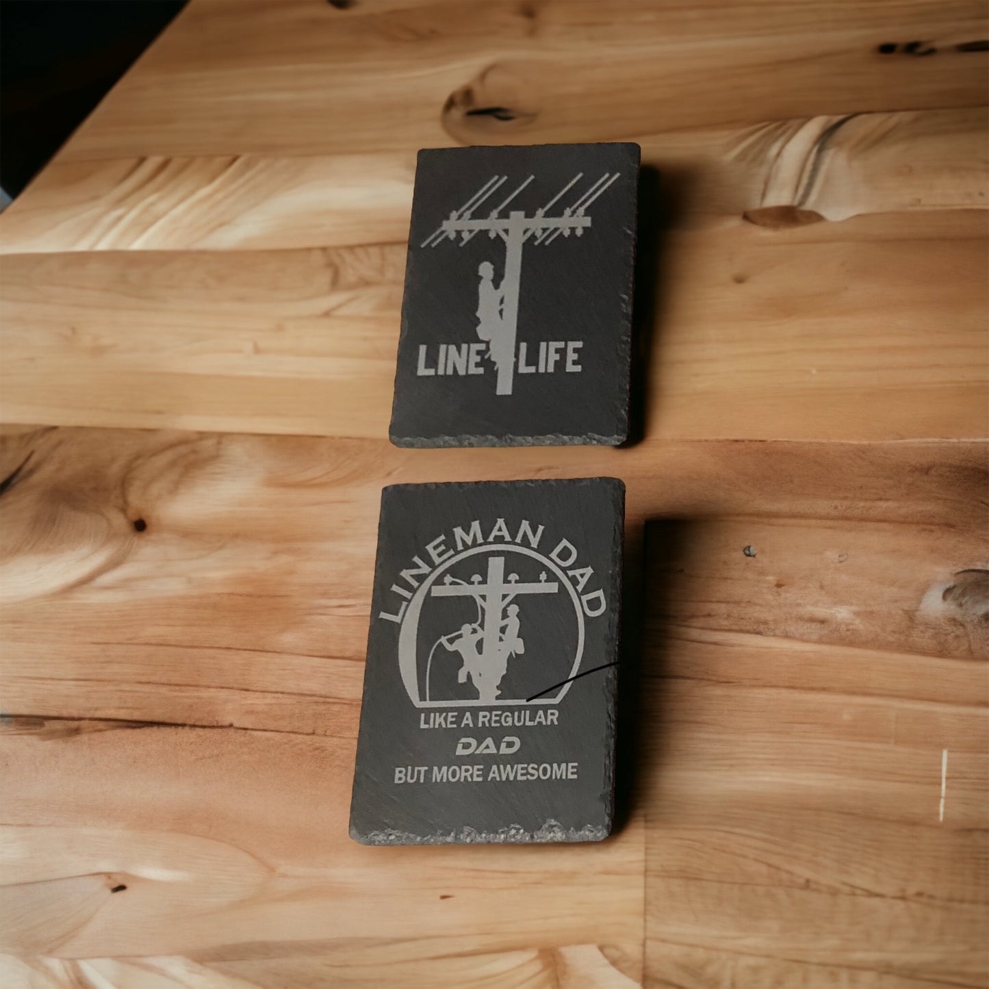 Laser-Engraved Natural Slate Coasters, Signs &amp; Plaques