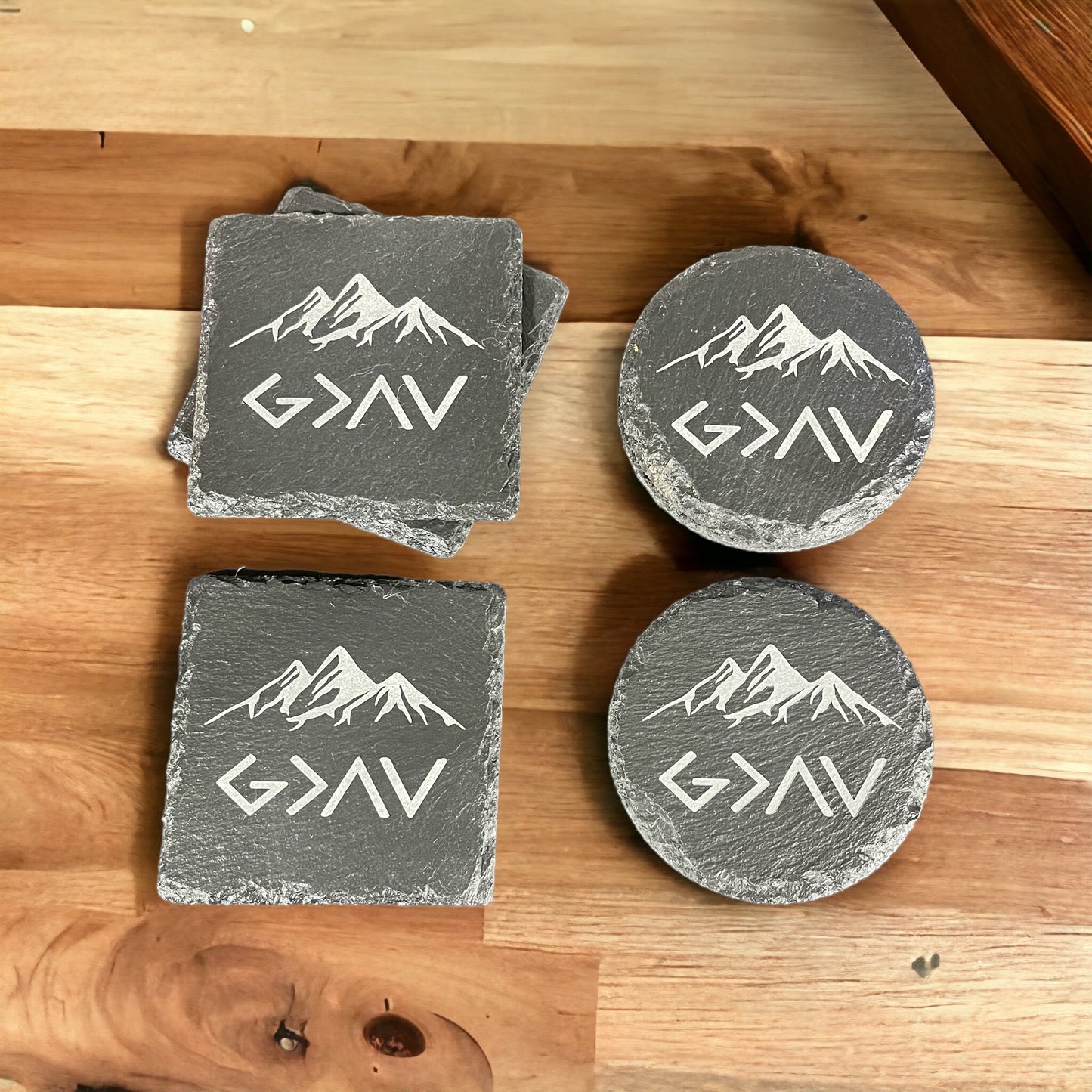 Laser-Engraved Natural Slate Coasters, Signs &amp; Plaques