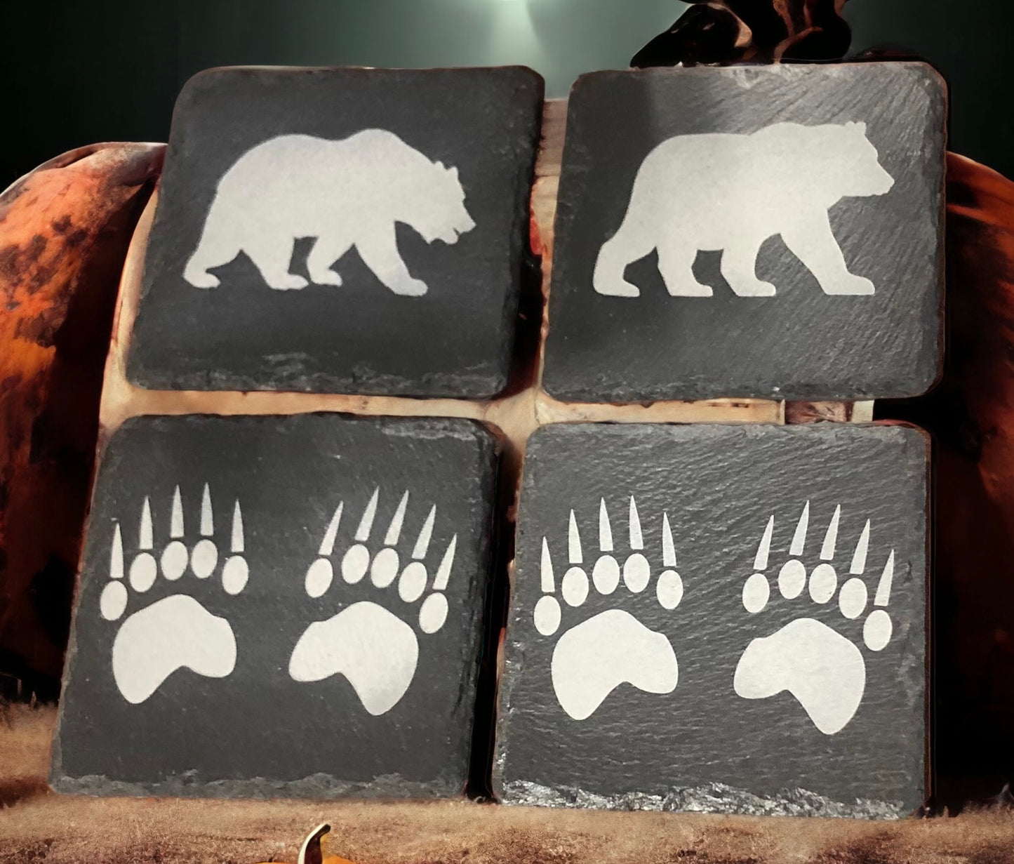 Laser-Engraved Natural Slate Coasters, Signs &amp; Plaques