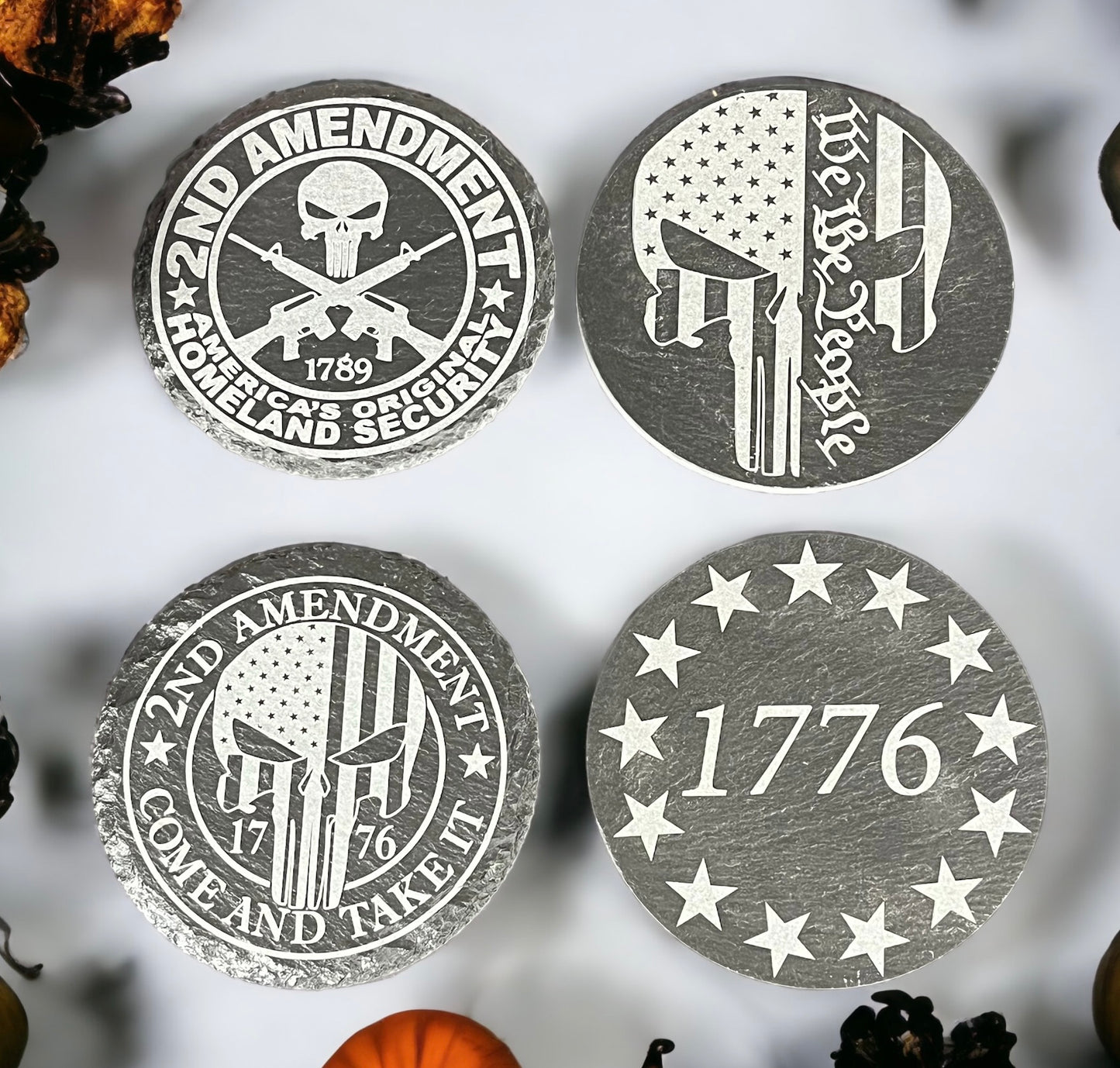 Laser-Engraved Natural Slate Coasters, Signs &amp; Plaques