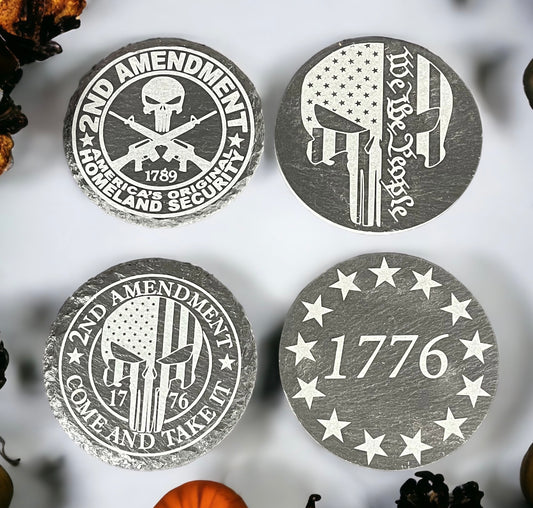 Laser-Engraved Natural Slate Coasters, Signs &amp; Plaques