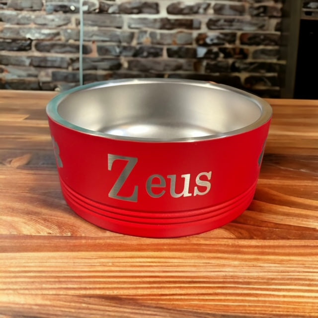 Polar Camel Laser Engraved Dog Bowls