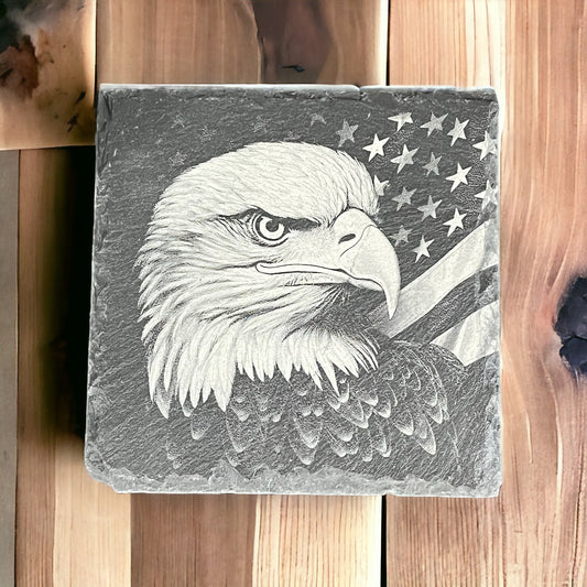 Laser-Engraved Natural Slate Coasters, Signs &amp; Plaques