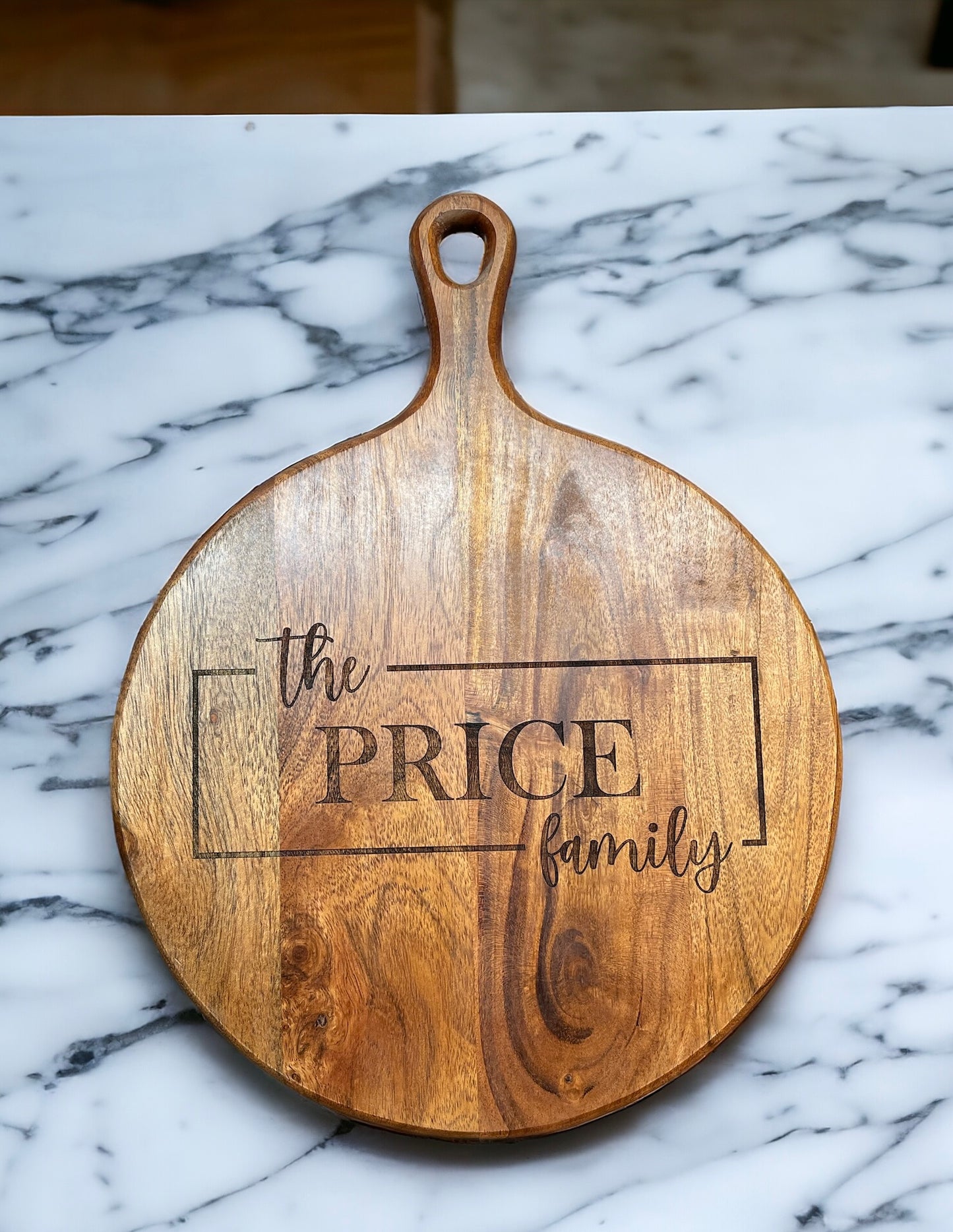 Laser-Engraved Wood Cutting Boards and Custom Wood Signs