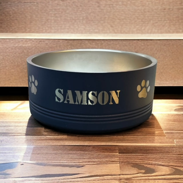 Polar Camel Laser Engraved Dog Bowls