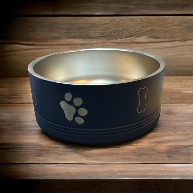 Polar Camel Laser Engraved Dog Bowls