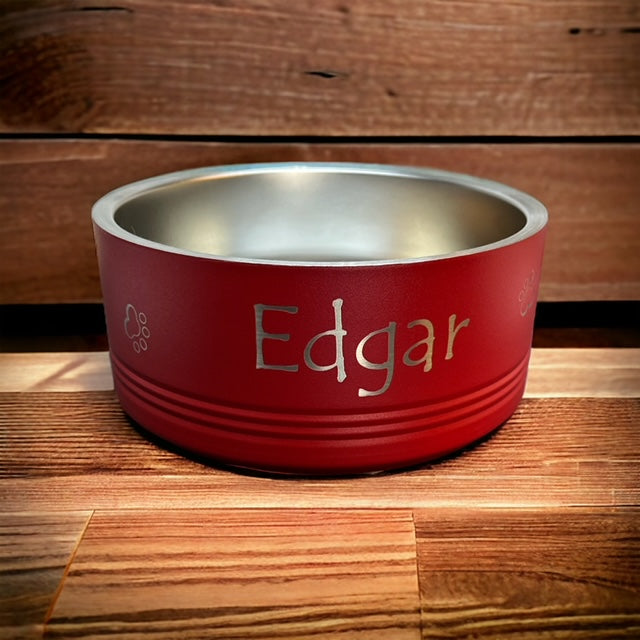 Polar Camel Laser Engraved Dog Bowls