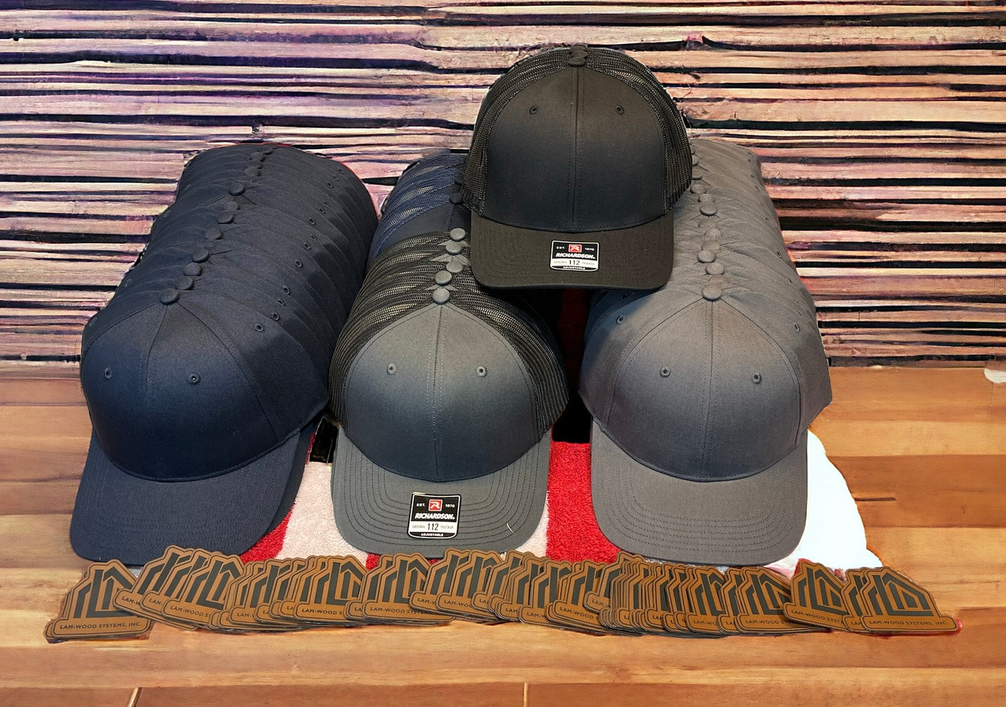 Richardson Leather Patch Engraved Trucker Hat