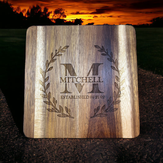 Laser-Engraved Wood Cutting Boards &amp; Custom Wood Signs