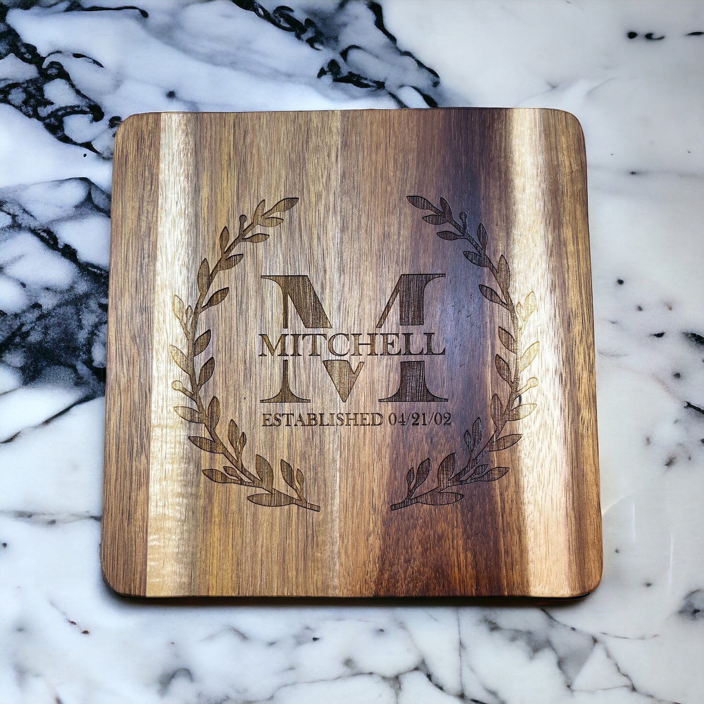 Laser-Engraved Wood Cutting Boards and Custom Wood Signs