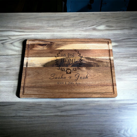 Laser-Engraved Wood Cutting Boards &amp; Custom Wood Signs