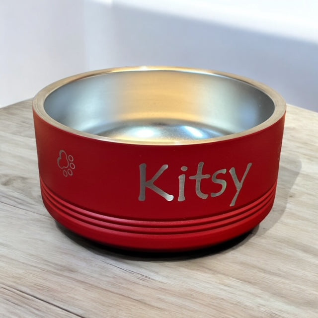 Polar Camel Laser Engraved Dog Bowls