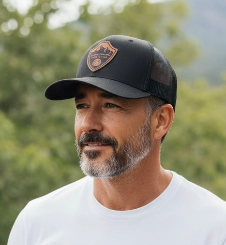 Richardson 112 Leather Patch Engraved Trucker Hat