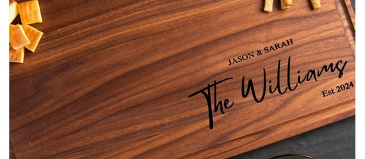 Laser-Engraved Wood Cutting Boards &amp; Custom Wood Signs